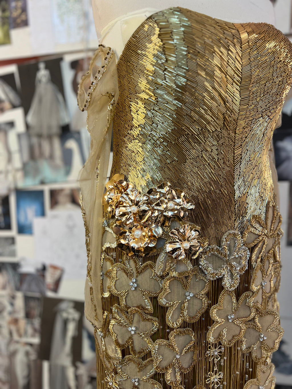 Custom made Gold Dress