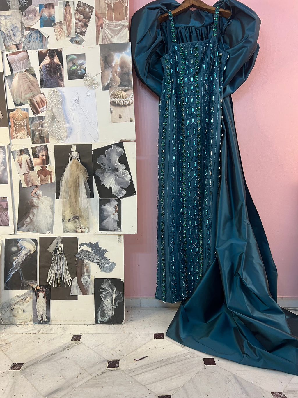 Custom made Green Dress