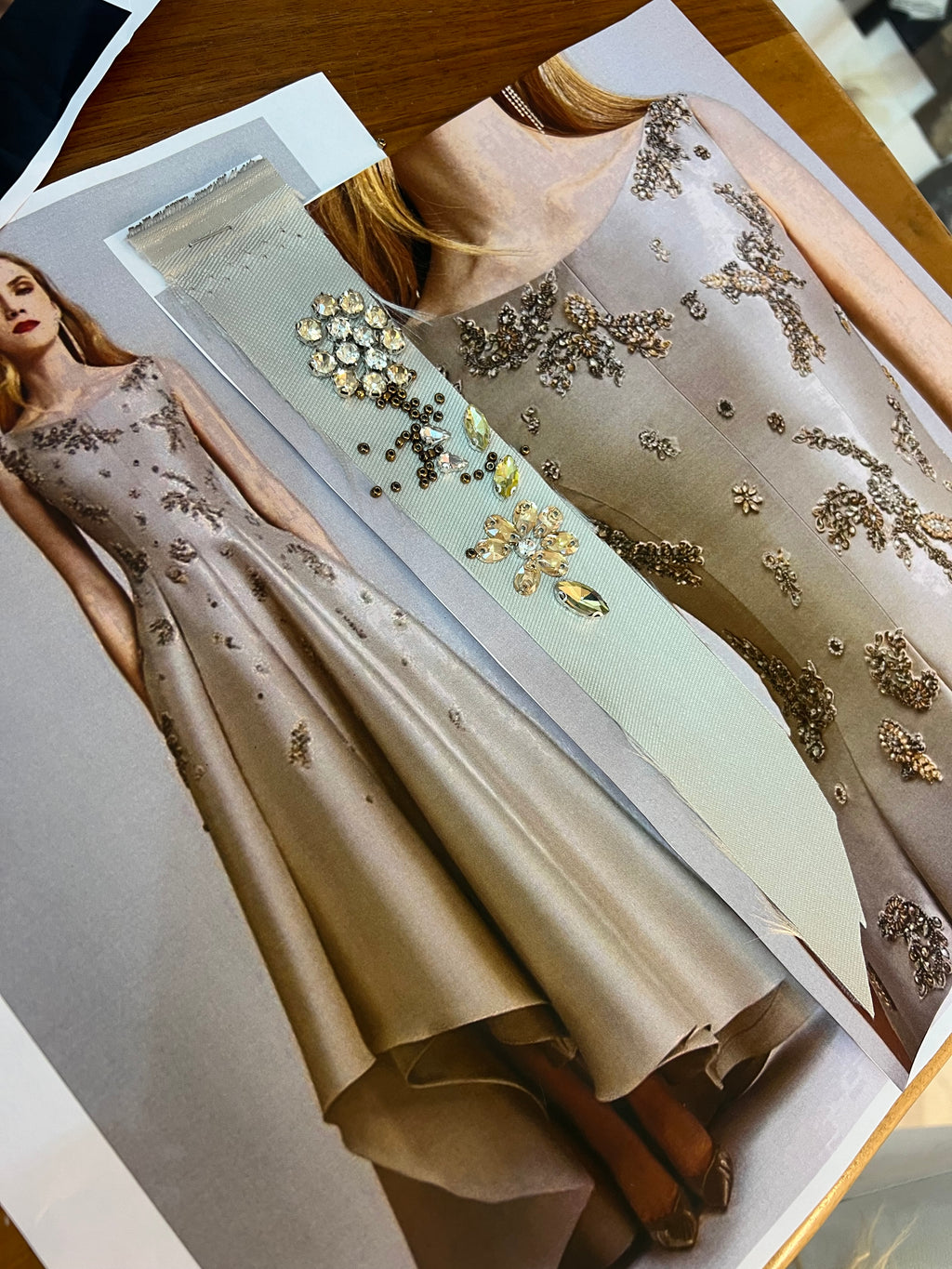 Custom made Embellished Asymmetrical Dress