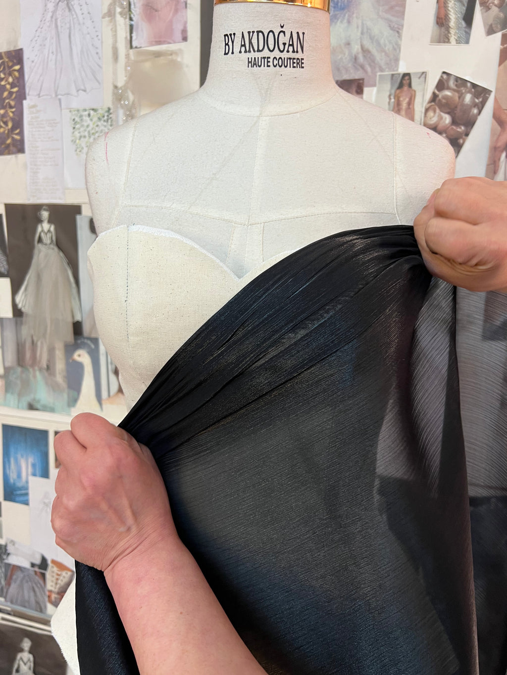 Custom Made Black Swan Dress