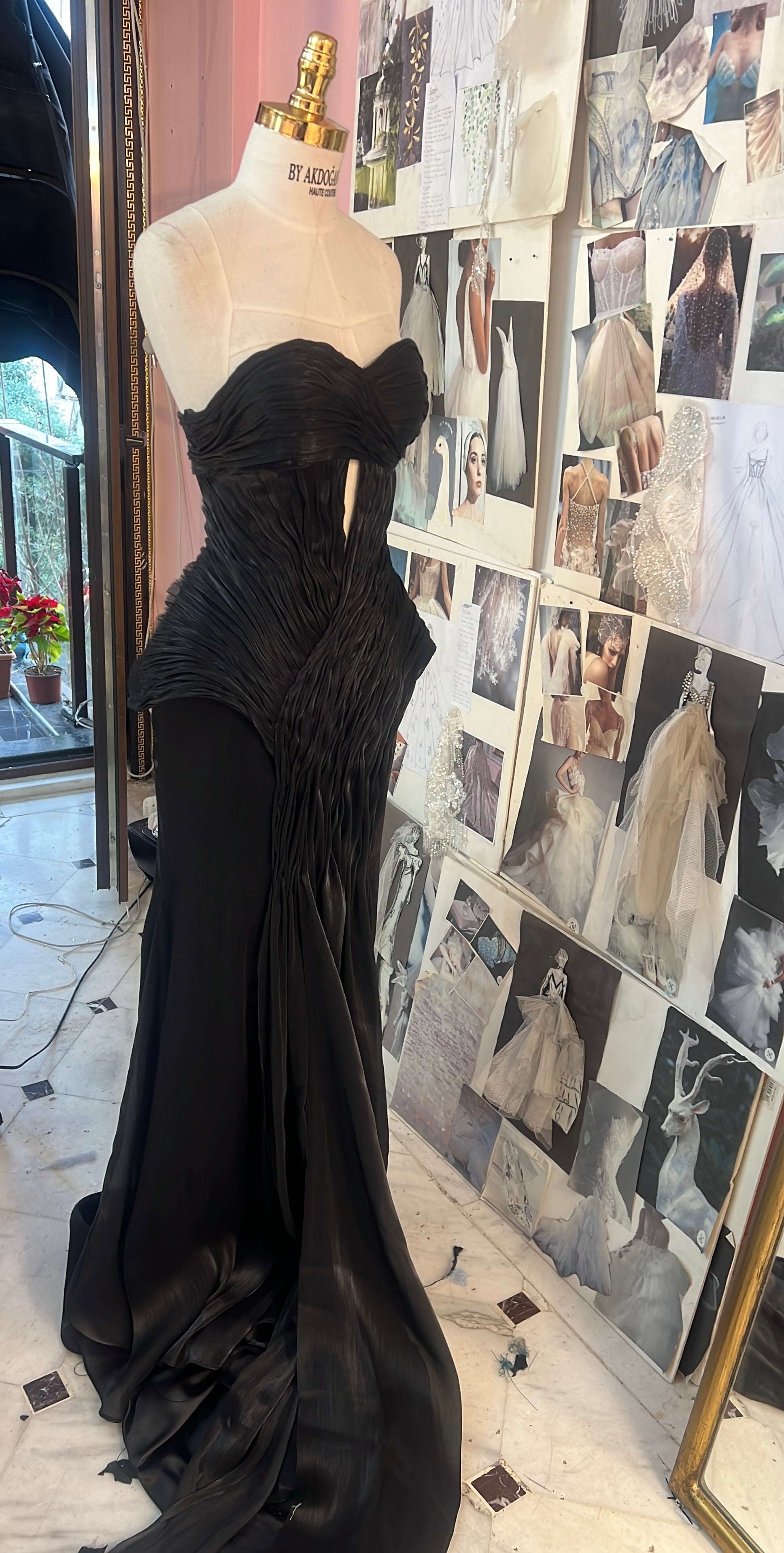 Custom Made Black Swan Dress