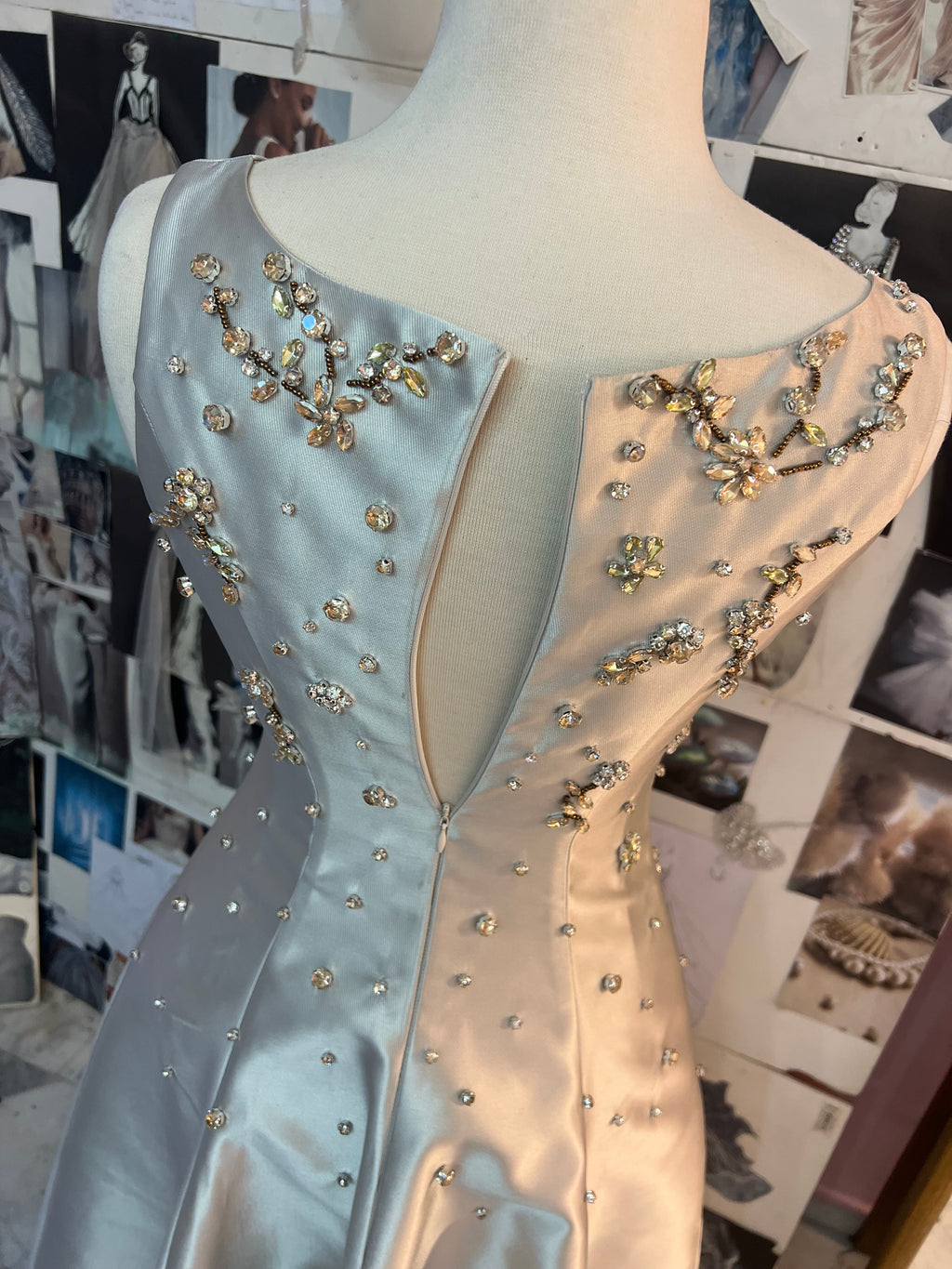 Custom made Embellished Asymmetrical Dress