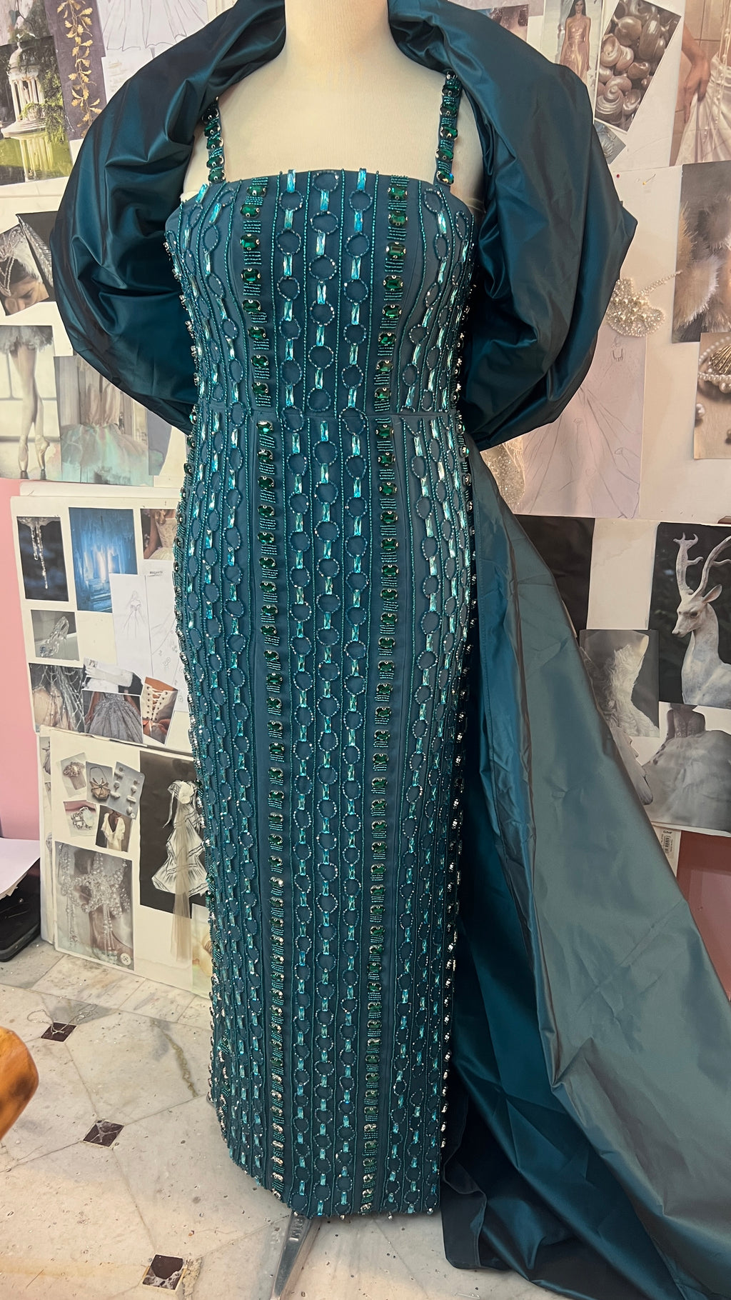 Custom made Green Dress