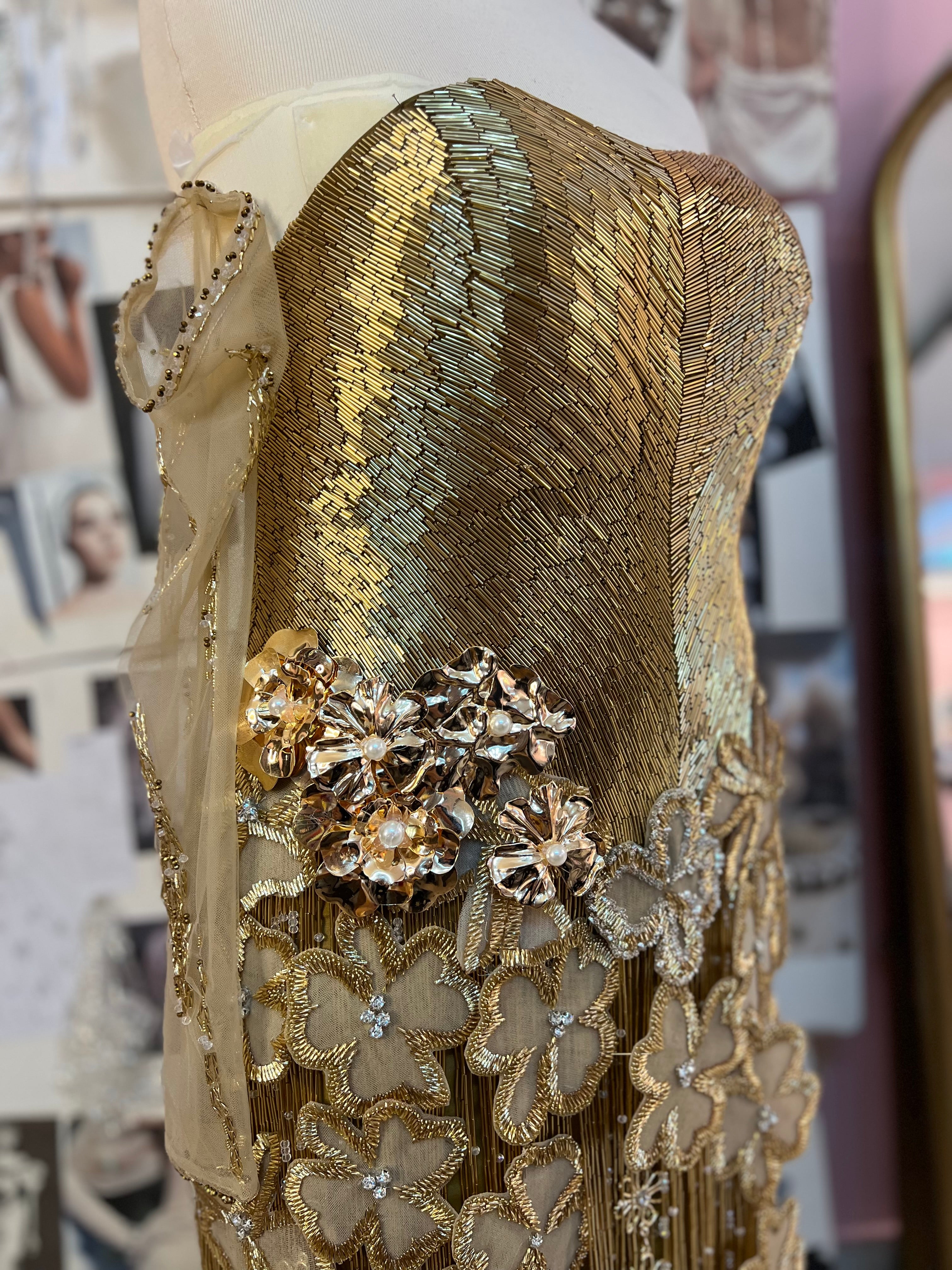 Custom made Gold Dress