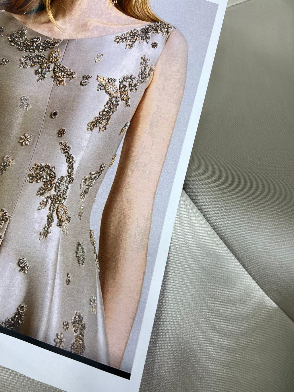 Custom made Embellished Asymmetrical Dress