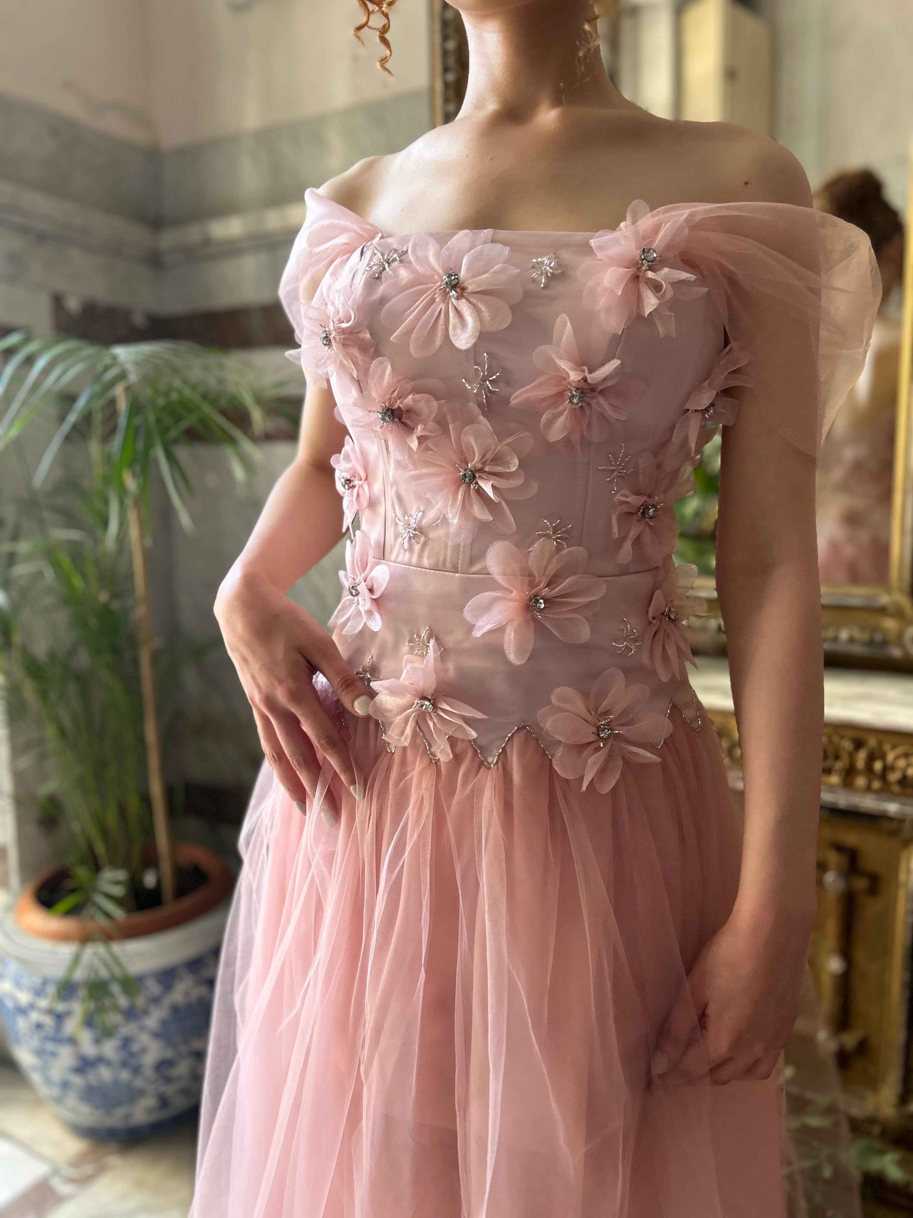 Pink Flower Dress
