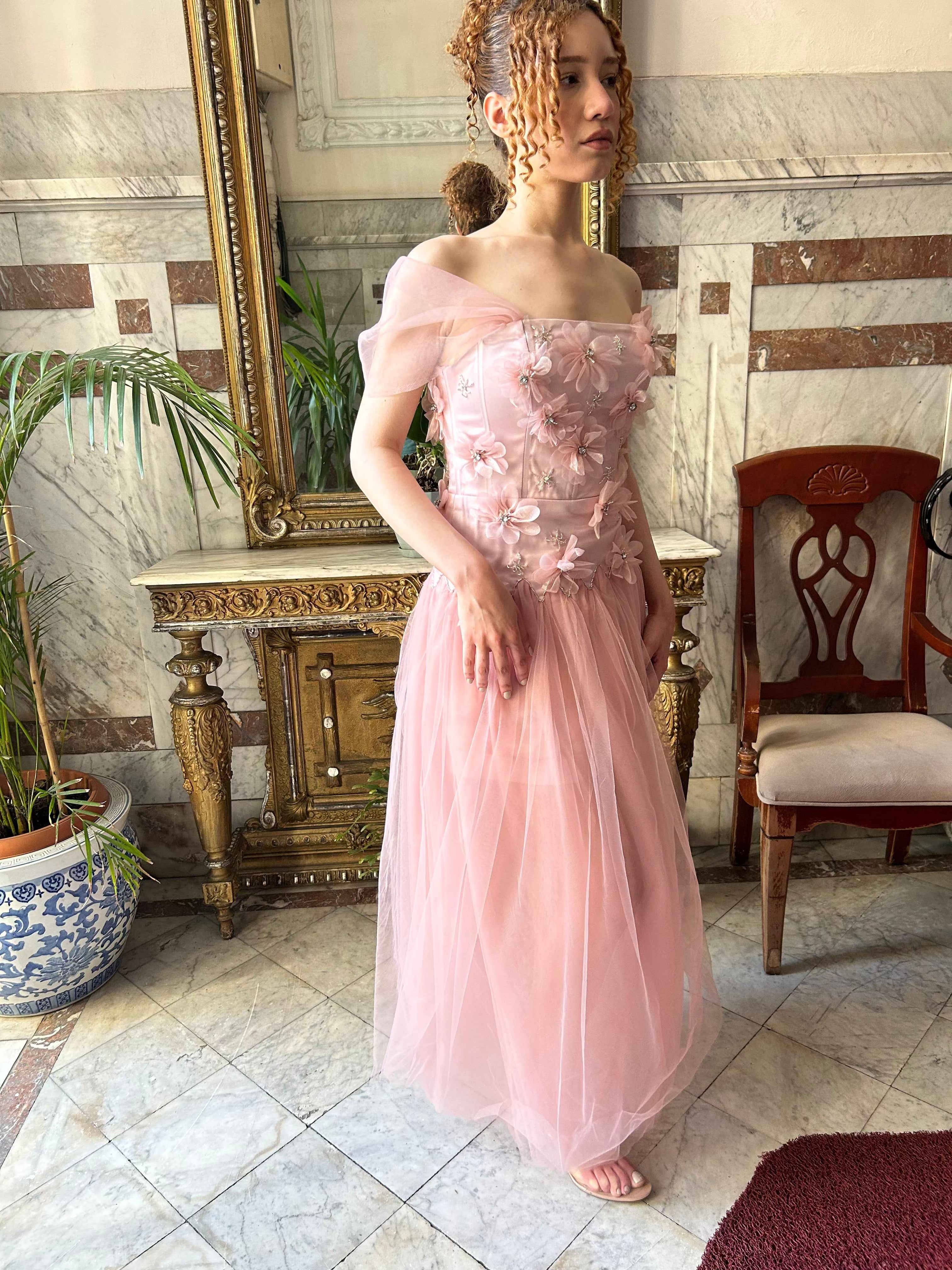 Pink Flower Dress