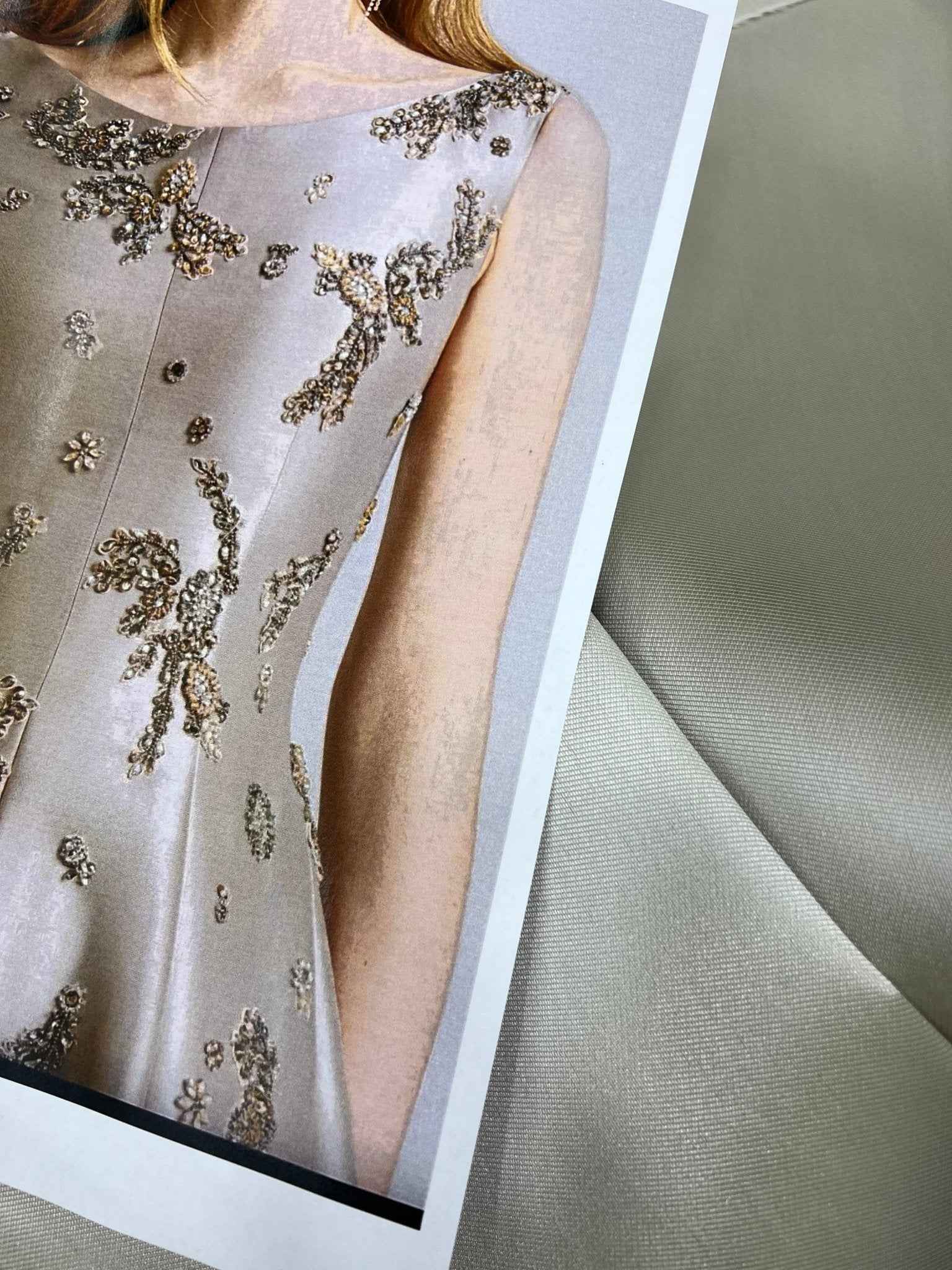 Custom made Embellished Asymmetrical Dress