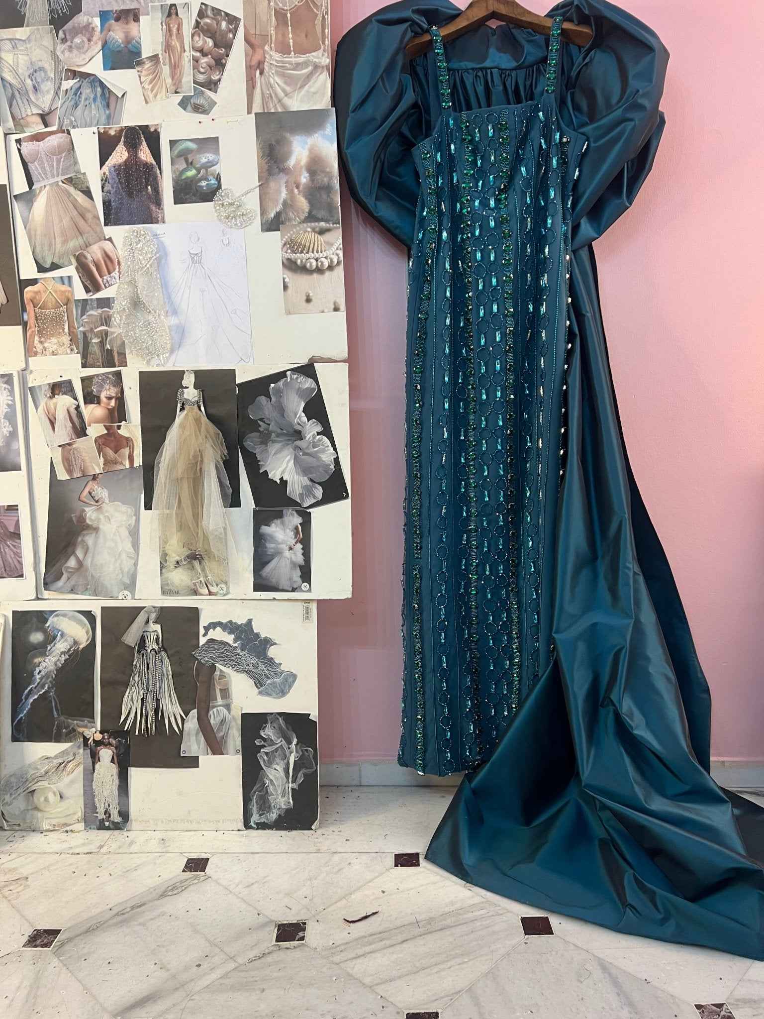 Custom made Green Dress