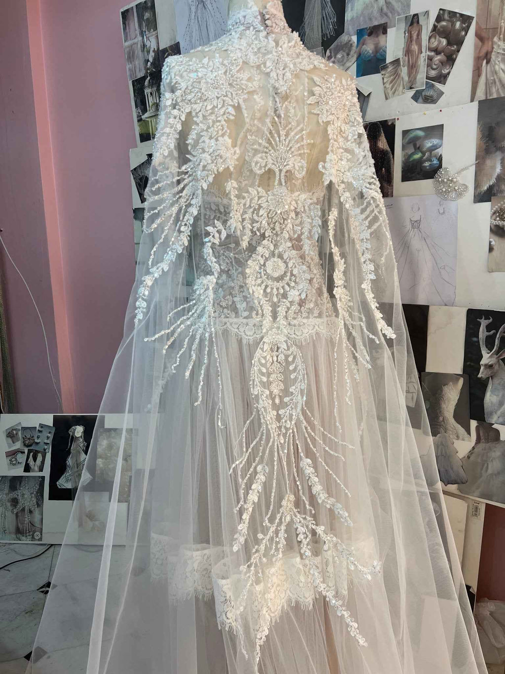 Custom Made Swan Dress