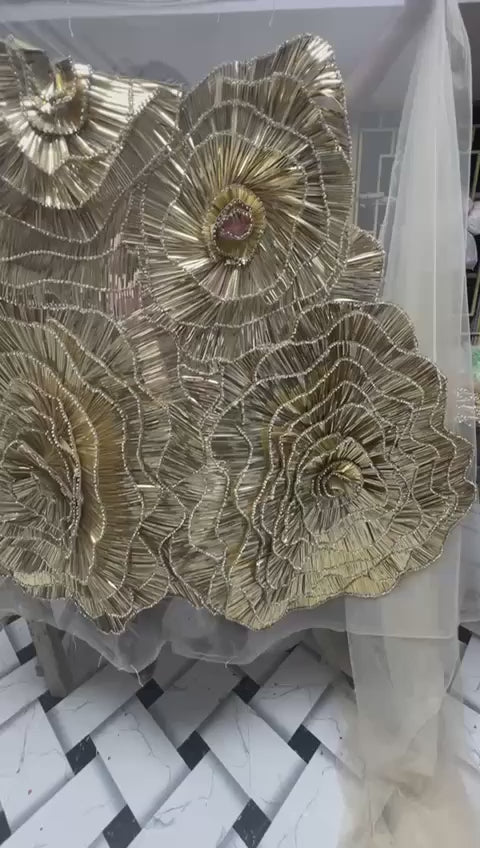 Custom Made Gold Diamond Dress