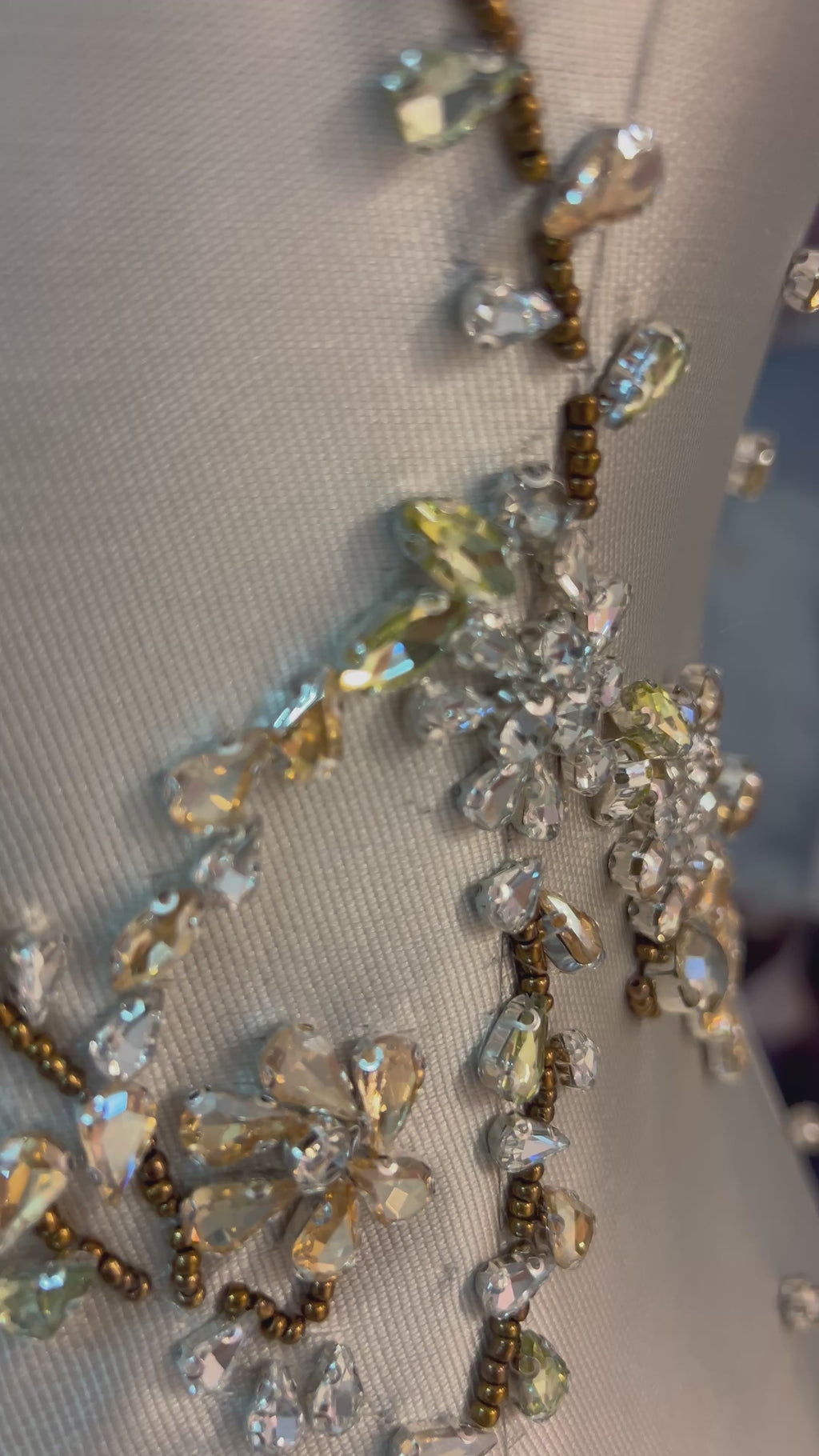 Custom made Embellished Asymmetrical Dress